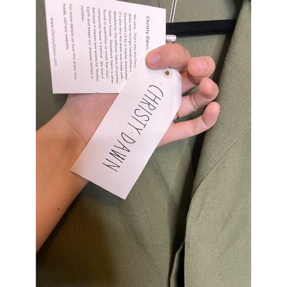 CHRISTY DAWN The Penny Sage Linen Jumpsuit XL - Picture 10 of 13